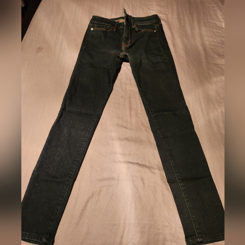 Abercrombie & Fitch Women's Dark Wash Skinny Jeans 0S